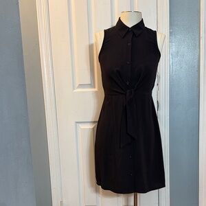 Nine West Black Sleeveless Mini Dress